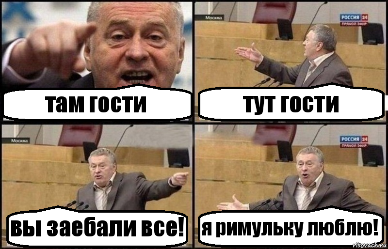 там гости тут гости вы заебали все! я римульку люблю!, Комикс Жириновский