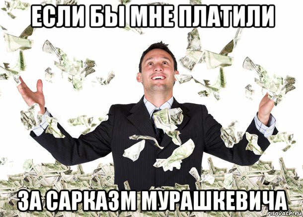 если бы мне платили за сарказм мурашкевича