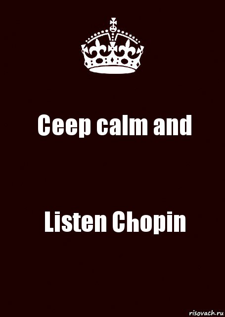 Ceep calm and Listen Chopin, Комикс keep calm