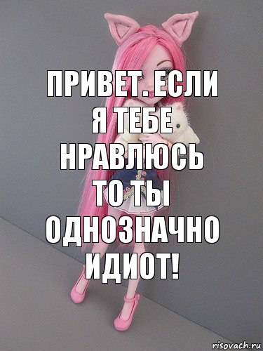 Привет. Если я тебе нравлюсь то ты однозначно идиот!, Комикс монстер хай новая ученица