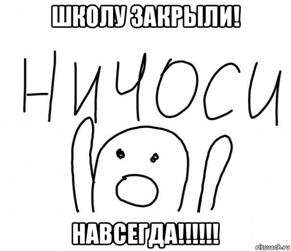 школу закрыли! навсегда!!!!!!, Мем  Ничоси