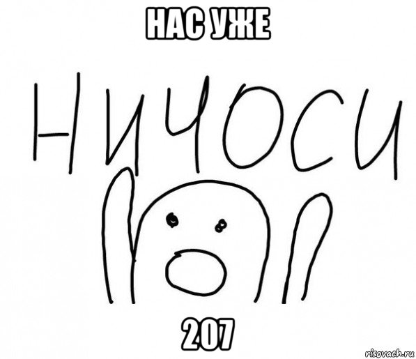 нас уже 207, Мем  Ничоси