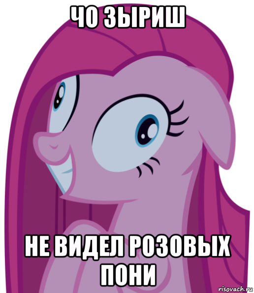 чо зыриш не видел розовых пони