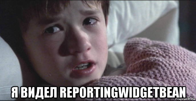  я видел reportingwidgetbean