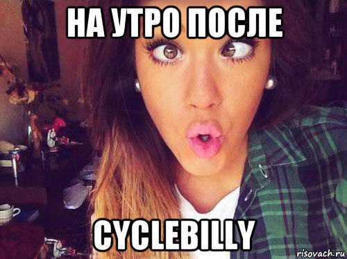 на утро после cyclebilly, Мем женская логика