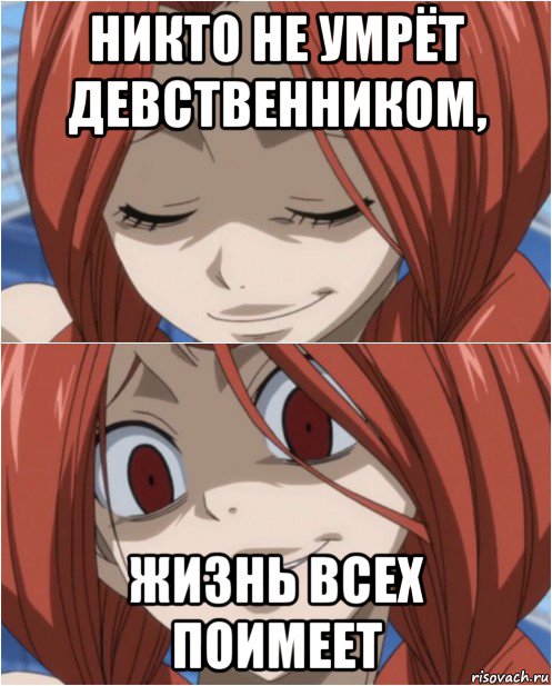 никто не умрёт девственником, жизнь всех поимеет, Мем аниме