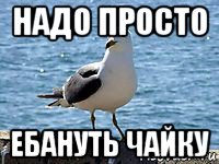 надо просто ебануть чайку