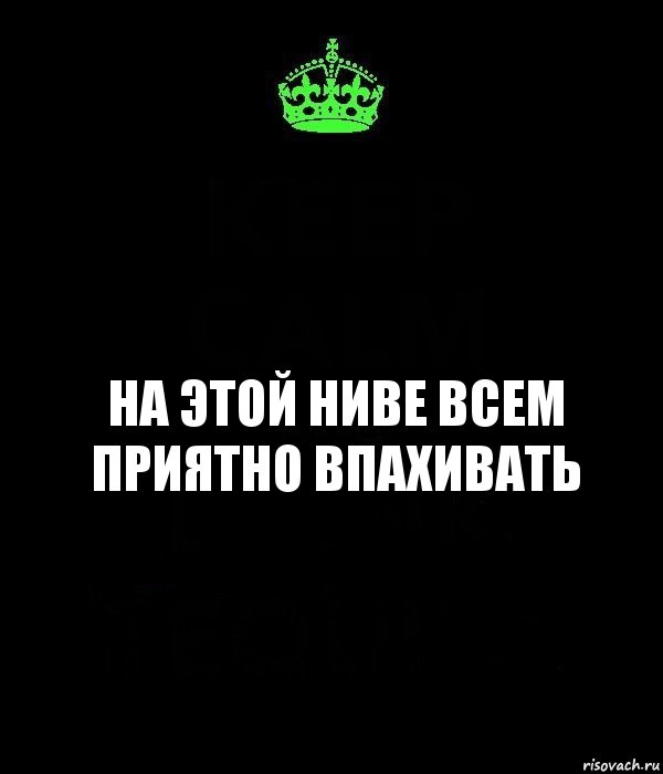 На этой ниве всем приятно впахивать