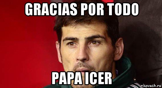 gracias por todo papa icer, Мем Касильяс