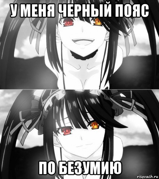 у меня черный пояс по безумию