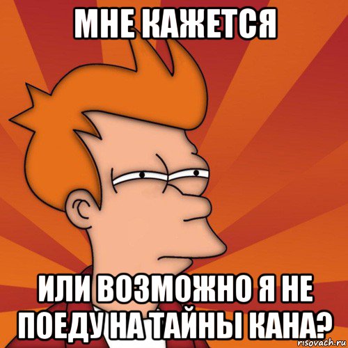 мне кажется или возможно я не поеду на тайны кана?, Мем Мне кажется или (Фрай Футурама)