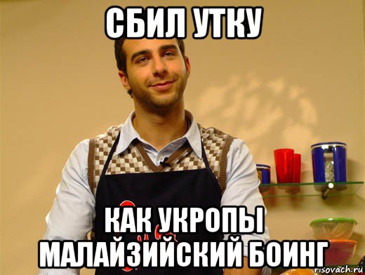 сбил утку как укропы малайзийский боинг