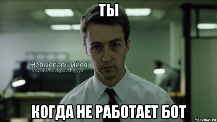 ты когда не работает бот