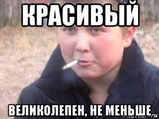 красивый великолепен, не меньше