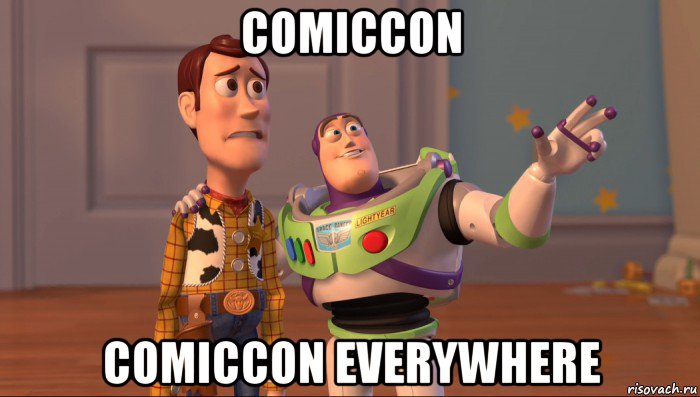 comiccon comiccon everywhere, Мем Они повсюду (История игрушек)