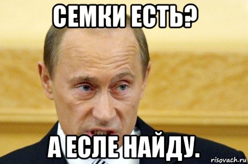 семки есть? а есле найду., Мем путин