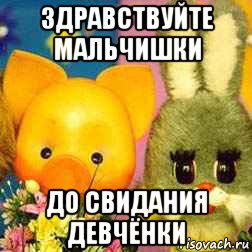 здравствуйте мальчишки до свидания девчёнки, Мем Спокойной ночи малыши