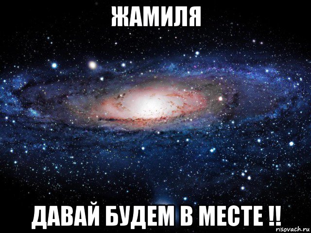 жамиля давай будем в месте !!, Мем Вселенная