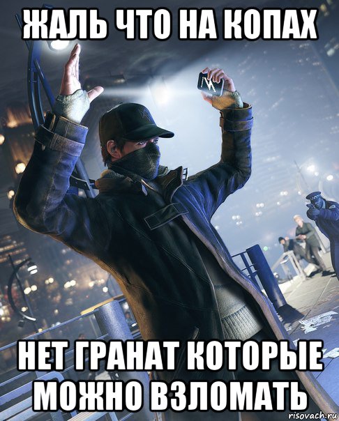 жаль что на копах нет гранат которые можно взломать