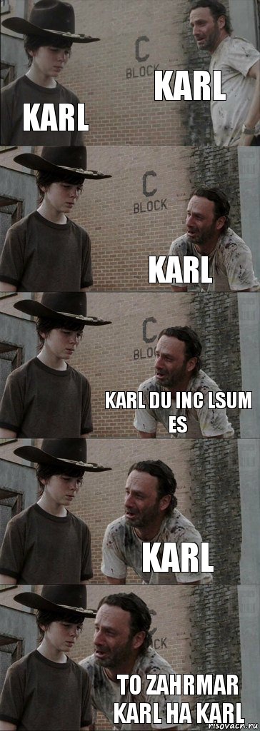 karl karl karl karl du inc lsum es karl to zahrmar karl ha karl, Комикс  Carl