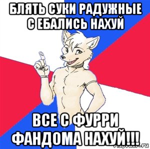 блять суки радужные с ебались нахуй все с фурри фандома нахуй!!!, Мем Да я фурь и мне насрать на ваше мнёние