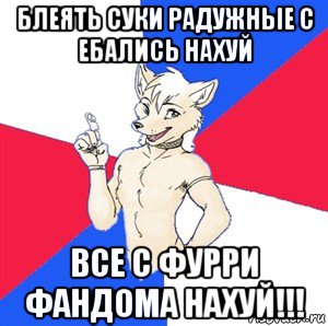 блеять суки радужные с ебались нахуй все с фурри фандома нахуй!!!, Мем Да я фурь и мне насрать на ваше мнёние