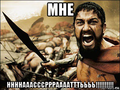 мне ннннааасссррраааатттьььь!!!!!!!!!!, Мем Это Спарта