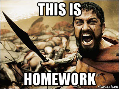 this is homework, Мем Это Спарта