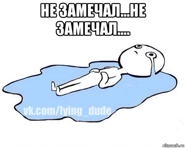 не замечал...не замечал.... , Мем Этот момент когда