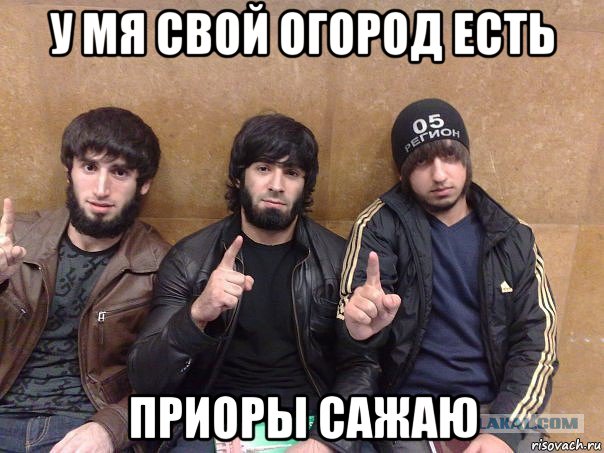 у мя свой огород есть приоры сажаю