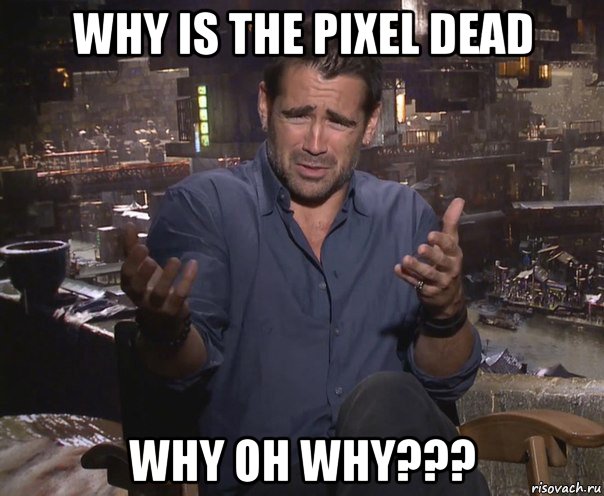 why is the pixel dead why oh why???, Мем колин фаррелл удивлен