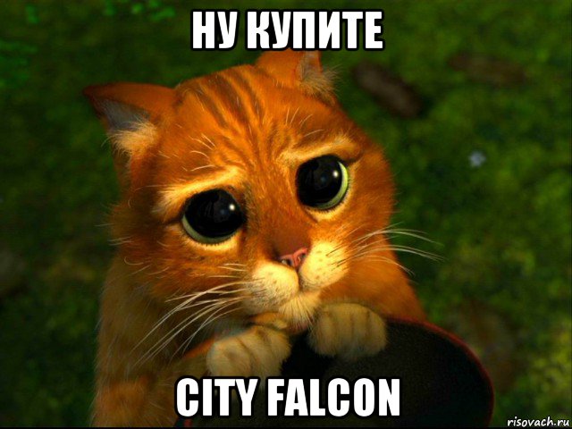 ну купите city falcon, Мем кот из шрека