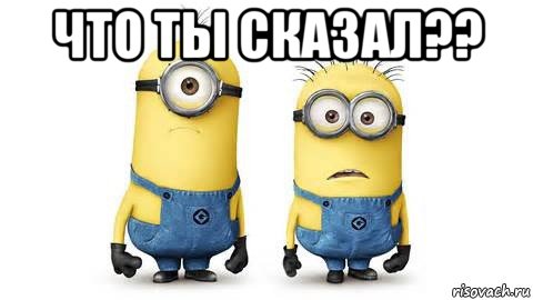 что ты сказал?? , Мем Миньоны