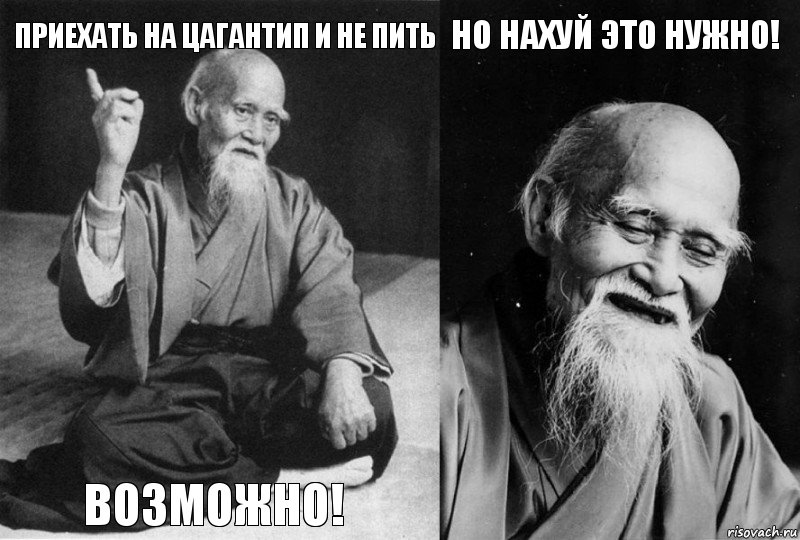 Приехать на Цагантип и не пить Возможно! Но нахуй это нужно! , Комикс Мудрец-монах (4 зоны)