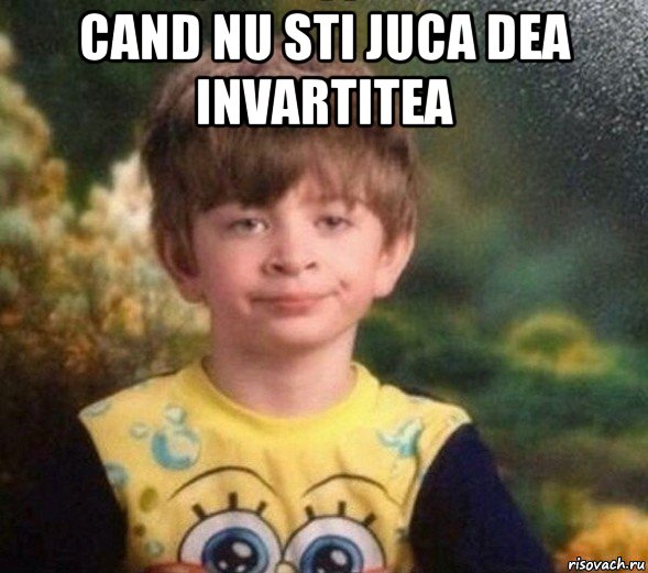 cand nu sti juca dea invartitea , Мем Недовольный пацан