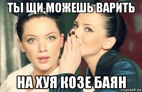 ты щи можешь варить на хуя козе баян, Мем  Он