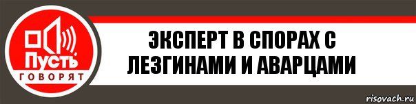 эксперт в спорах с лезгинами и аварцами, Комикс   пусть говорят