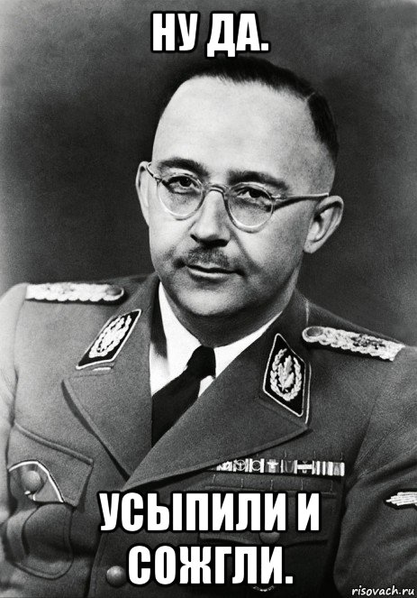 ну да. усыпили и сожгли.