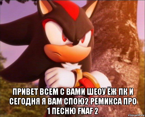  привет всем с вами шеоу ёж пк и сегодня я вам спою2 ремикса про 1 песню fnaf 2