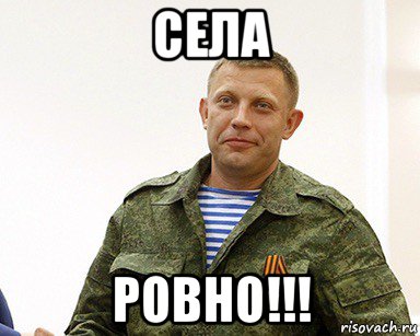 села ровно!!!, Мем Захарченко