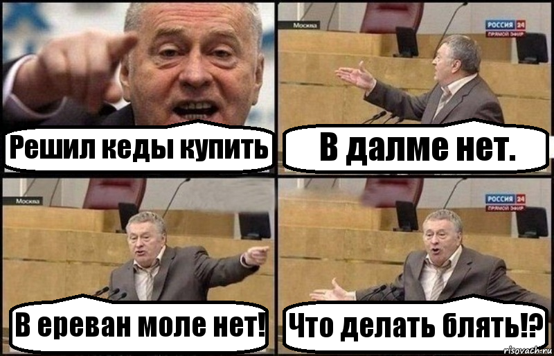 Решил кеды купить В далме нет. В ереван моле нет! Что делать блять!?, Комикс Жириновский