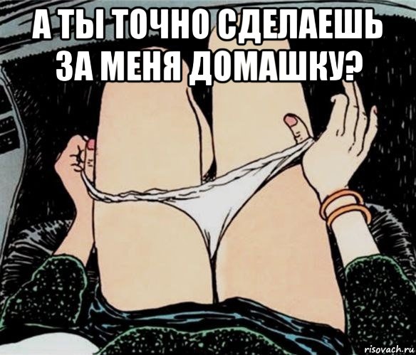 а ты точно сделаешь за меня домашку? , Мем А ты точно