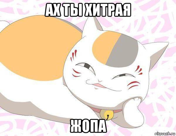 ах ты хитрая жопа