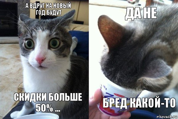 А вдруг на Новый Год будут Скидки больше 50% ... Да не Бред какой-то, Комикс  Да не бред какой-то (4 зоны)