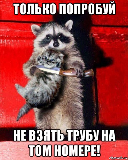 только попробуй не взять трубу на том номере!
