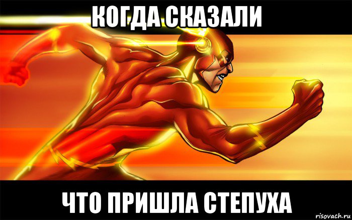 когда сказали что пришла степуха, Мем Flash