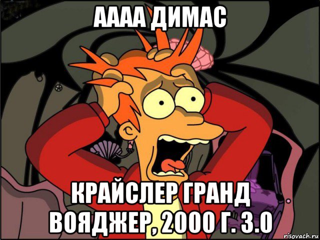 аааа димас крайслер гранд вояджер, 2000 г. 3.0, Мем Фрай в панике