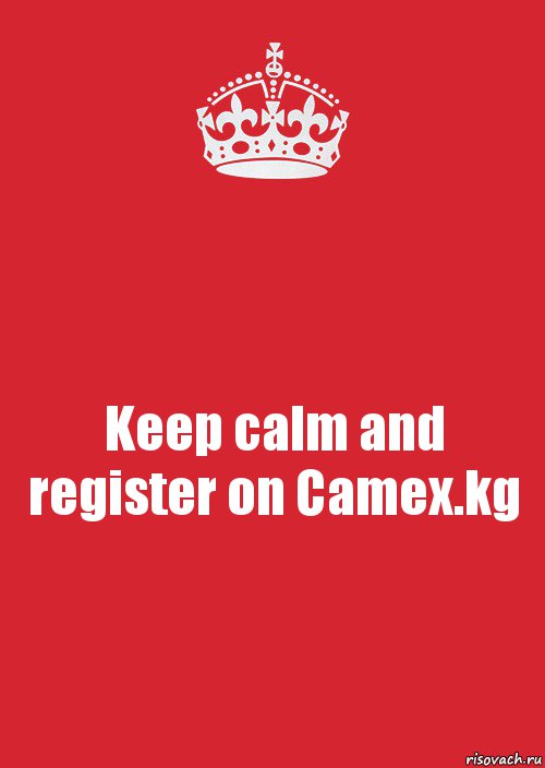 Keep calm and register on Camex.kg, Комикс Keep Calm 3