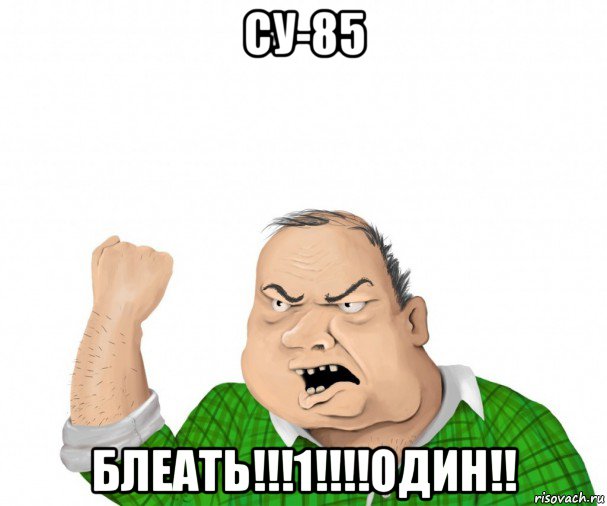 су-85 блеать!!!1!!!!один!!, Мем мужик