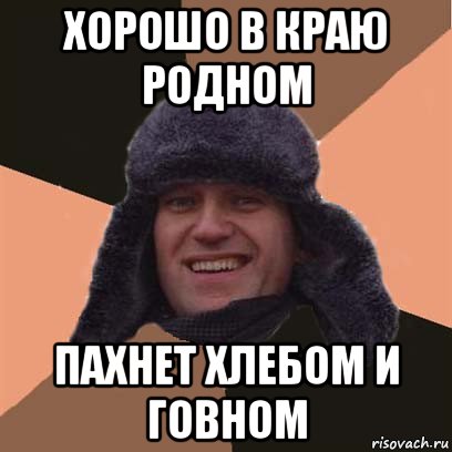 хорошо в краю родном пахнет хлебом и говном, Мем навальный